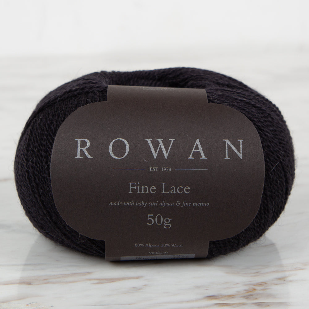 Rowan Fine Lace 50gr Siyah El Örgü İpi - 00934